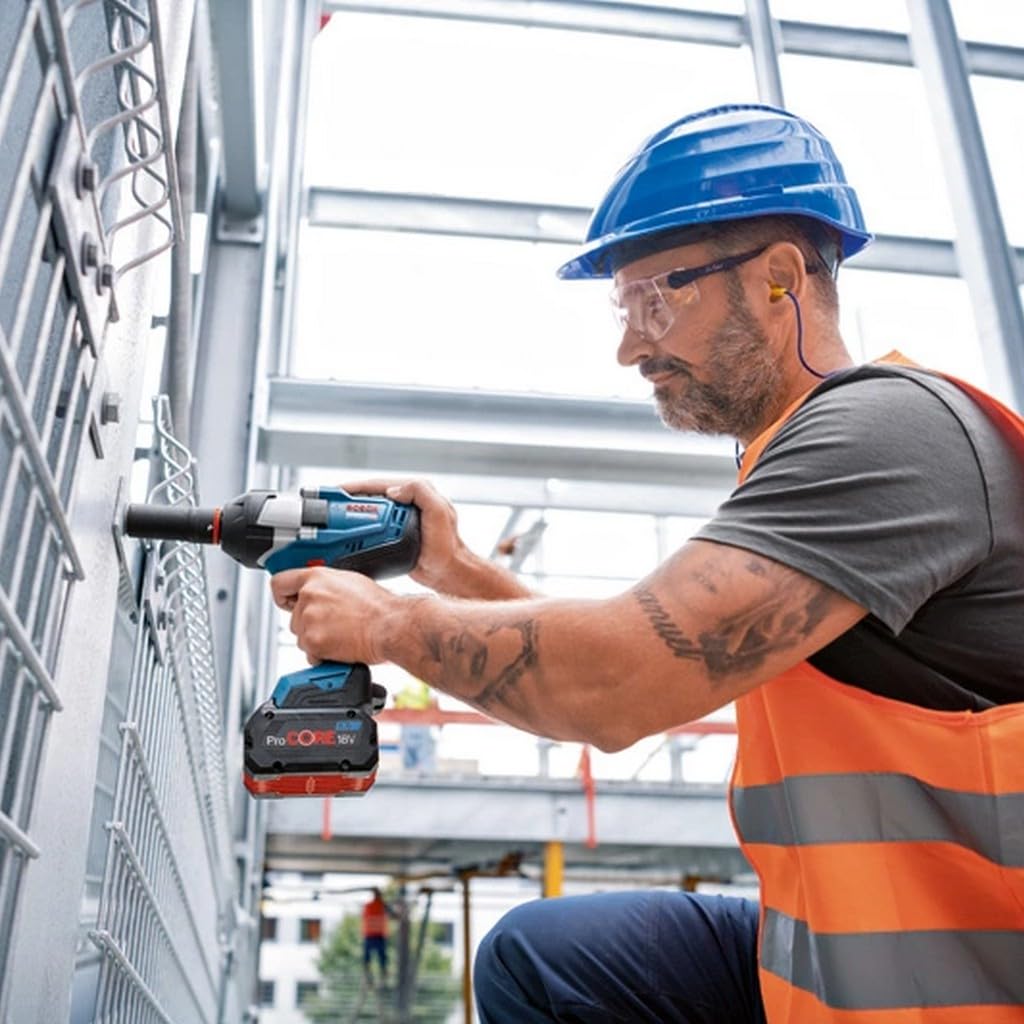 Bosch Professional BITURBO Akku-Drehschlagschrauber GDS 18V-1000 – Ohne Akku & Ladegerät, mit Leiterclip