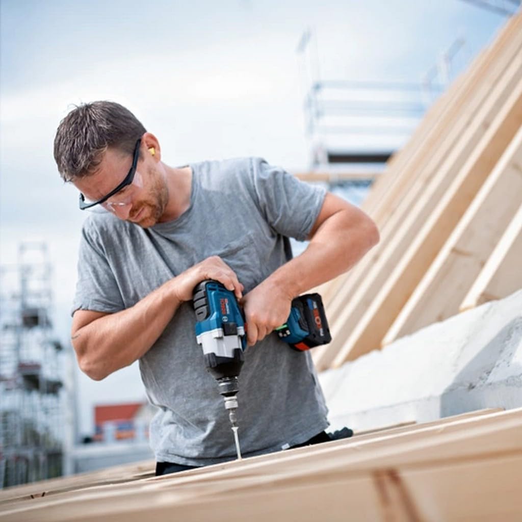 Bosch Professional BITURBO Akku-Drehschlagschrauber GDS 18V-1000 – Ohne Akku & Ladegerät, mit Leiterclip