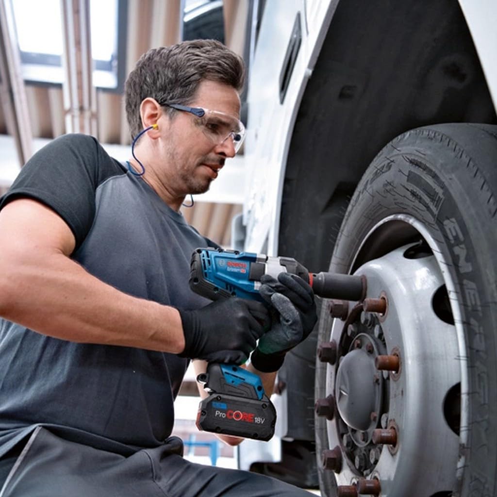 Bosch Professional BITURBO Akku-Drehschlagschrauber GDS 18V-1000 – Ohne Akku & Ladegerät, mit Leiterclip