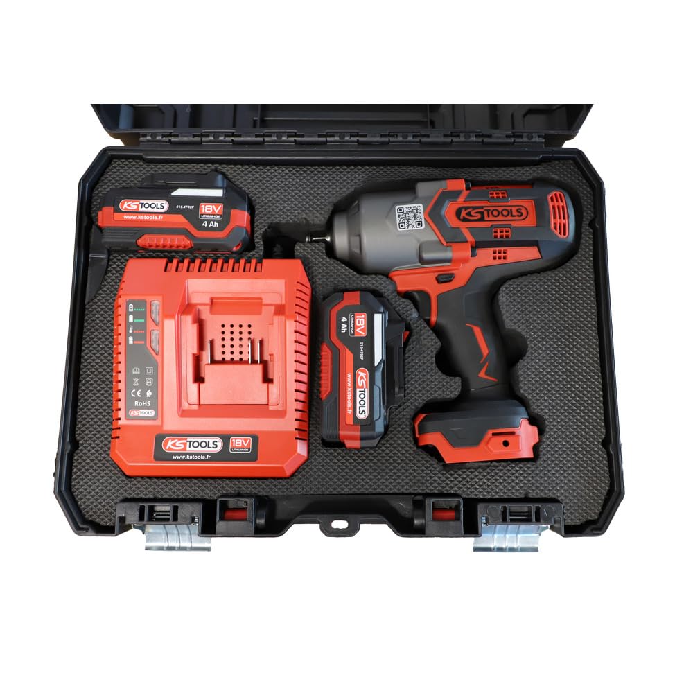 KS Tools 1/2" Akku-Schlagschrauber – 18V, bürstenlos, 1600 Nm, 2,8 kg (ohne Akku)